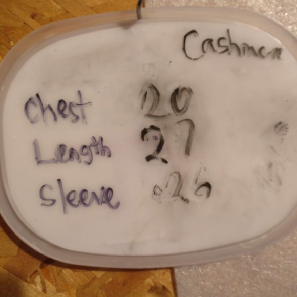 FLAWLESS- Navy Blue 100%CASHMERE L/Sleeve Sweater Knit , M with MEASUREMENTS - Picture 4 of 7